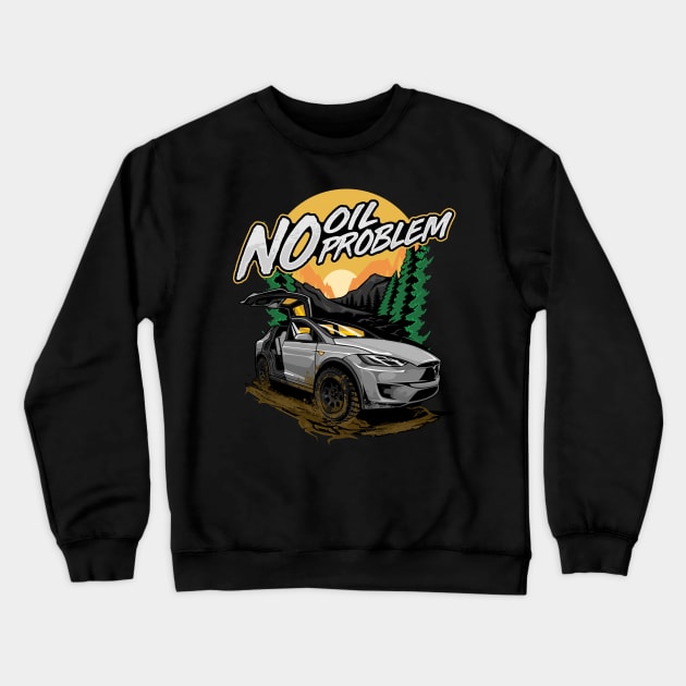 Tesla X Off Road Crewneck Sweatshirt by CFStore